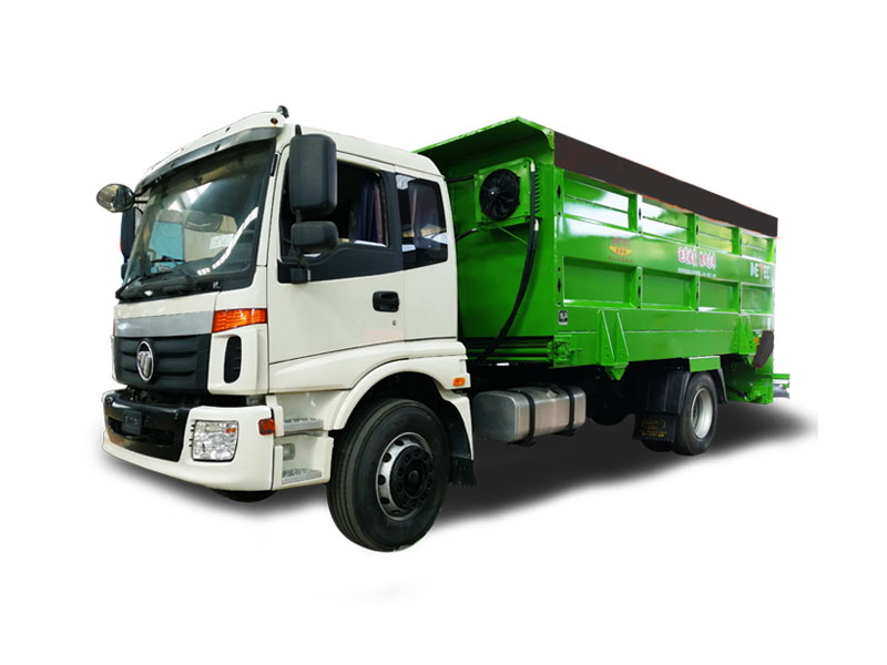 Feed spreader-heavy truck